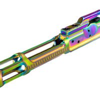 Faxon Firearms FF556BCGCNITRIDELWNCR Gunner  5.56 NATO Nitride Full Auto Chameleon