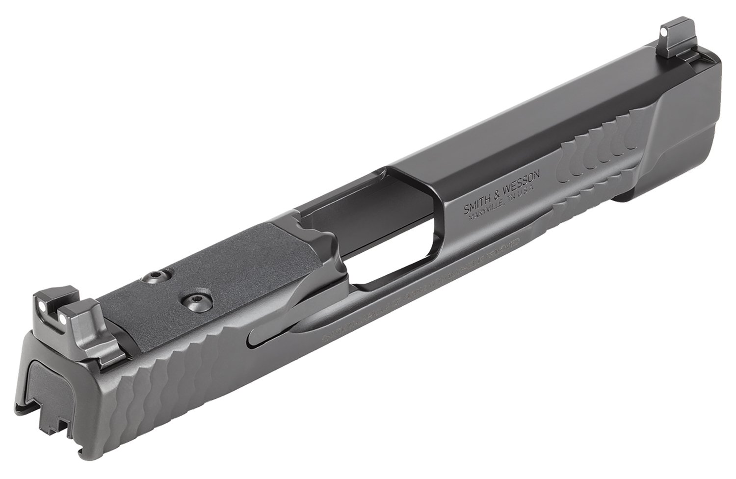 Smith & Wesson 14568 Slide Assembly Black Optic Ready/Serrated Slide
