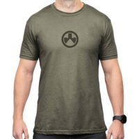 Magpul MAG1115-317-S Icon Logo  Olive Drab Heather Cotton/Polyester Short Sleeve Small