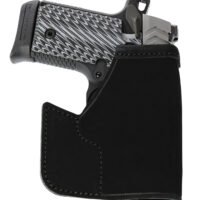 Galco PRO600B Pocket Protector  Black Horsehide Fits Glock 42 Ambidextrous