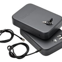 SnapSafe 75211 Lock Box Keyed Alike XL Key Entry Black Steel Fireproof- Yes 2 Pack