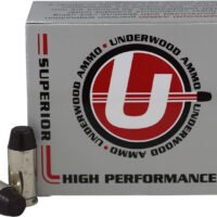Underwood Ammo 740   40S&W 200gr Hard Cast Flat Nose 20 Per Box/10 Case