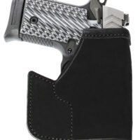 Galco PRO652B Pocket Protector  Black Leather Fits S&W M&P Shield/Plus/2.0 Ambidextrous