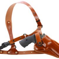 Galco GA170 Great Alaskan Chest Holster Fits Chest Up To 54" Tan Leather Shoulder/Torso Strap Fits S&W X Frame 500 4" Right Hand
