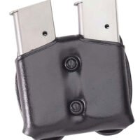 Galco CDM22B CDM Mag Carrier Double Black Leather Belt Loop Belts 1.50-1.75" Wide Compatible w/ Taurus PT140 Ambidextrous Hand