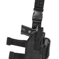 NcStar CVDLHOL2954B Drop Leg  Leg Black PVC Fabric Leg Fits Full Size Semi-Auto Fits Compact Semi-Auto Right Hand