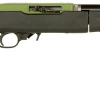 Ruger 21155 10/22 Takedown Lite Sports South Exclusive Full Size 22 LR 10+1 16.12" Green Threaded Barrel, Green Steel Receiver, Black Synthetic Ruger Modular System Stock, Right Hand