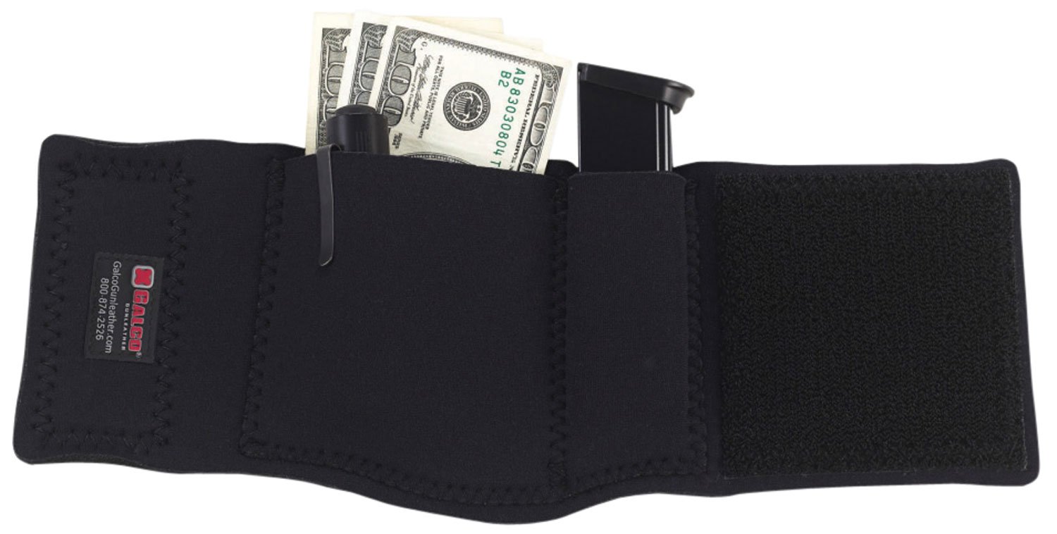 Galco CAS Ankle Safe Fits Springfield SA-35 13" Hook & Loop Mount Black Neoprene