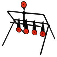 Birchwood Casey 47022 World of Targets Gallery Rimfire Pistol/Rifle AR500 Steel Black/Orange Black/Orange Impact Enhancement Motion 0.19" Thick