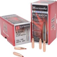 Hornady 26175 ELD Match  6.5mm .264 120 gr Extremely Low Drag Match 100 Per Box/ 25 Case