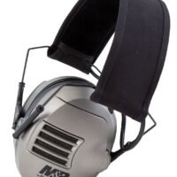 M&P Accessories 110041 Alpha Electronic Muff Polymer 23 dB Over the Head Gray/Black Adult 1 Pair