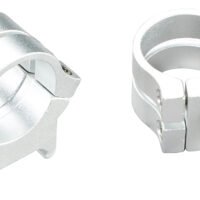 Weaver Mounts 49056 Quad Lock Detachable Rings  Silver 1" High