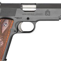 Springfield Armory PB9108LCA 1911 Mil-Spec *CA Compliant 45 ACP 5" 7+1 Black Parkerized Frame Black Parkerized Carbon Steel with Rear Serrations Slide Crossed Cannon Cocobolo Grip
