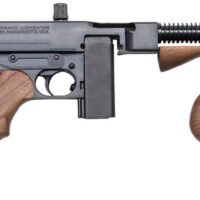 Thompson T110S 1927A-1 Deluxe 45 ACP Caliber with 16.50" Barrel, 10+1 Capacity (Stick), Blued Metal Finish, American Walnut Stock Wood Grip Right Hand