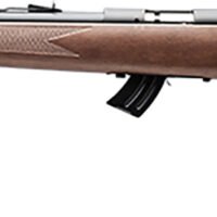 Savage Arms 50701 Mark II GL Full Size 22 LR 10+1 21" Matte Black Sporter Barrel, Matte Black Drilled & Tapped Carbon Steel Receiver, Satin Brown Fixed Wood Stock, Left Hand