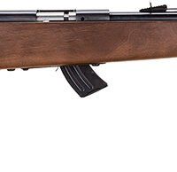 Savage Arms 60703 Mark II G Youth 22 LR 10+1 19" Matte Black Button Rifled Barrel, Matte Black Drilled & Tapped Carbon Steel Receiver, Satin Brown Fixed Wood Stock, Right Hand