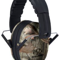 Walker's GWPFKDMCAMO Youth Passive Muff 23 dB Over the Head Next G-1 Camo/Black Polymer