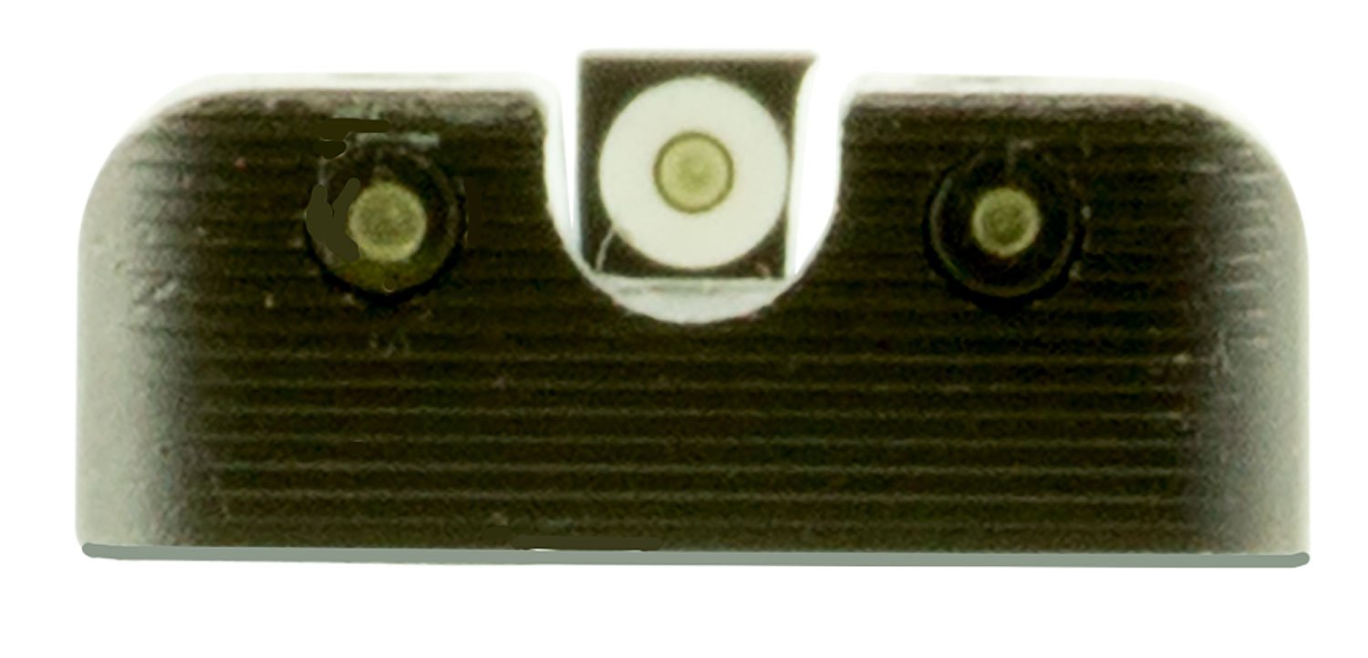 TruGlo TG231H1W Tritium Pro Black | Green Tritium White Outline Front Sight Green Tritium Rear Sight