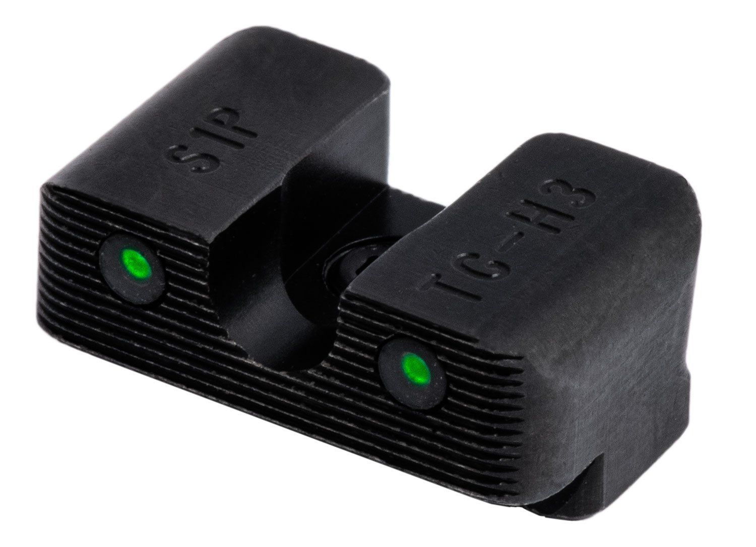 TruGlo TG231S1W Tritium Pro Black | Green Tritium White Outline Front Sight Green Tritium Rear Sight