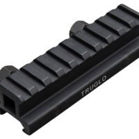 TruGlo TG8980B Picatinny Riser Mount  Matte Black Anodized