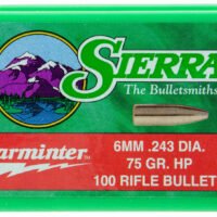 Sierra 1510 Varminter 6mm 75gr Hollow Point 100/Box