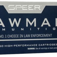 Speer 53880 Lawman Training Clean-Fire 40S&W 180gr Total Metal Jacket Round Nose 50 Per Box/20 Case