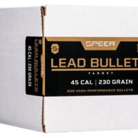 Speer 4691 Handgun  45Cal 230gr Lead Round Nose 500 Per Box/1 Case