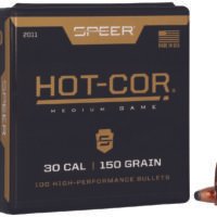 Speer 2011 Hot-Cor  30Cal 150gr Soft Point Flat Nose 100 Per Box/5 Case