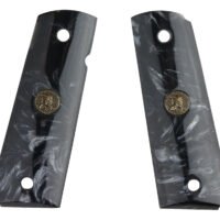 Pachmayr 62000 Custom Grip Black Simulated Pearl Panels for 1911 with Ambidextrous Safety