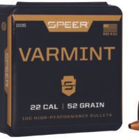 Speer 1035 Varmint  22Cal 52gr Hollow Point 100 Per Box/5 Case