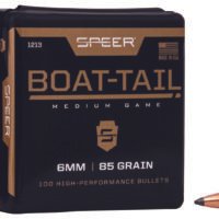 Speer 1213 Boat-Tail  6mm 85gr Jacketed Soft Point Boat Tail 100 Per Box/5 Case
