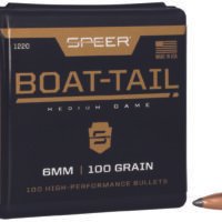 Speer 1220 Boat-Tail  6mm 100gr Jacketed Soft Point Boat Tail 100 Per Box/5 Case