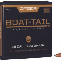 Speer 1410 Boat-Tail 25Cal 120gr Jacketed Soft Point Boat Tail 100 Per Box/5 Case