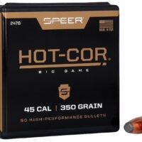 Speer 2478 Hot-Cor  45Cal 350gr Soft Point Flat Nose 50 Per Box/5 Case