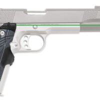 Crimson Trace 0155201 Lasergrips Master Series Fits 1911 Full-Size, Green Laser Black/Gray G10