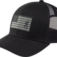 BROWNING CAP GLORY MESH SNAP - BACK AMER FLAG PATCH BLK OSFM