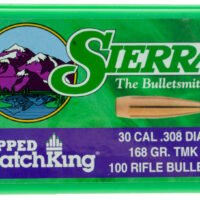 Sierra 7768 Tipped MatchKing  30Cal 168gr Tipped MatchKing 100/Box