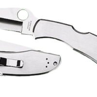 Spyderco C10P Endura II  3.88" Folding Drop Point Plain VG-10 Stainless Steel Blade/Stainless Handle