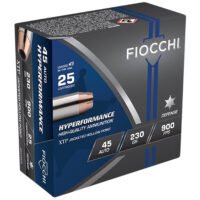 Fiocchi 45XTP25 Hyperformance  45ACP 230gr Hornady XTP Hollow Point 25 Per Box/20 Case