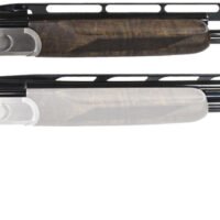 CZ-USA 06582 All American Trap Combo 12 Gauge 3" 2rd 32" Gloss Blued Barrel, Brushed Stainless Metal Finish, Turkish Walnut Stock with Monte Carlo Adjustable Comb