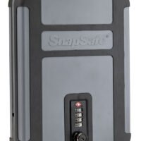 SnapSafe 75241 TrekLite Lock Box XL Combination Entry Gray Polycarbonate Holds 1 Handgun 10" W x 7" H x 2" D
