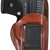 Bianchi 19234 100 Professional  IWB Size 11 Tan Leather Belt Clip Compatible w/Glock 19/23/Sig P228/Ruger Security-9 Belt 1.75" Wide Right Hand