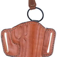 Bianchi 19256 105 Minimalist  OWB Size 14 Tan Leather Belt Slide Compatible w/Sig P365/Glock 42/Bersa Thunder/S&W 1911 Belt Up to 1.75" Wide Right Hand