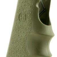 Hogue 45001 OverMolded Grip Cobblestone OD Green Rubber with Finger Grooves for 1911 Government