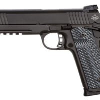 Rock Island 51914 Tac Ultra FS 10mm Auto Caliber with 5" Barrel, 8+1 Capacity, Overall Black Parkerized Finish Steel, Picatinny Rail/Beavertail Frame, Serrated Black Slide & Black/Gray G10 Grip