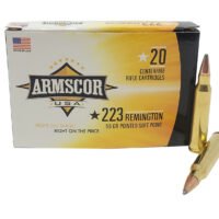 Armscor AC2232N USA  223Rem 55gr Pointed Soft Point 20 Per Box/50 Case