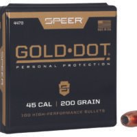 Speer 4478 Gold Dot Personal Protection 45Cal 200gr Hollow Point 100 Per Box/5 Case