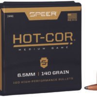Speer 1441 Hot-Cor 264Cal 140gr Spitzer Soft Point 100 Per Box/5 Case