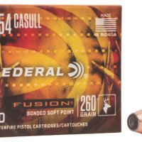 Federal F454FS1 Fusion Handgun 454Casull 260gr Fusion Soft Point 20 Per Box/10 Case