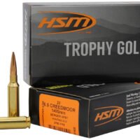 HSM 65CREEDMOOR140VLD Trophy Gold Extended Range 6.5 Creedmoor 140 gr Berger Hybrid Tactical Open Tip Match 20 Per Box/ 25 Case